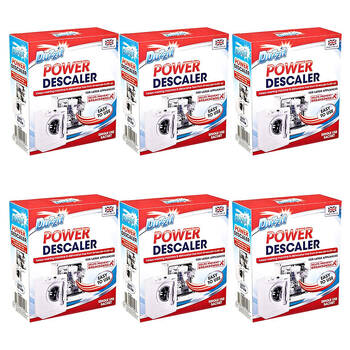 6PK Duzzit Power Descaler Powder Dishwasher Descaler Limescale Remover 80g