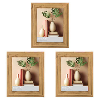 3PK Frankie & Me Standing 8x10'' Picture Frame Photo Holder Home/Office Decor Medoak