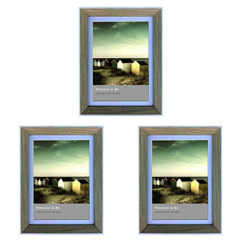 3PK Frankie & Me Wooden Border 8x10'' Picture Frame Home/Office Photo Decor Oak