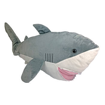 Momoko Shark Stuffed Animal Kids/Children Soft Doll Plush Toy 80cm Large Grey