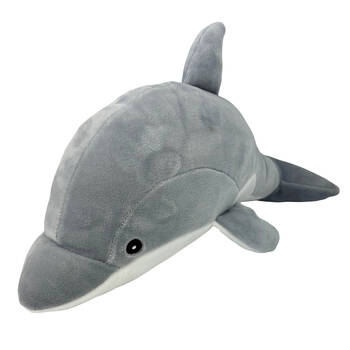 Momoko Dolphin Animal Stuffed Doll Kids/Children Soft Plush Toy 35x10x15cm Grey
