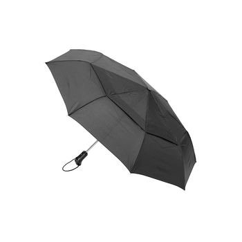Clifton Men’s 96cm Vented Auto Open Folding Windproof Umbrella - Black