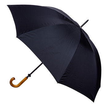 Clifton Men’s 119cm Classic Style Windproof Walking Umbrella - Black