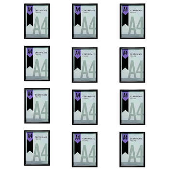 12PK Frankie & Me Picture Frame A4 Photo Holder Home/Office Decor Black