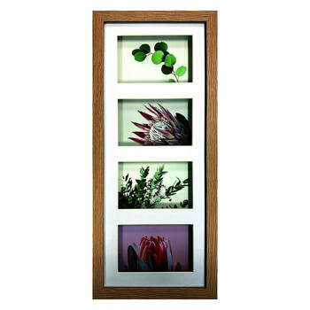 Frankie & Me Shadow 8x20'' Picture Frame Photo Holder Home/Office Decor Oak