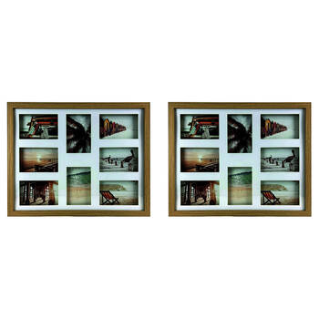 2PK Frankie & Me Shadow 16x20'' Picture Frame Photo Holder Home/Office Decor Oak
