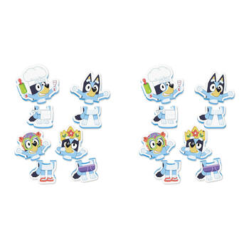 2x 8pc Tomy Toomies Bluey Bath Toy Puzzle 22.5x16.5cm Toddler 18m+