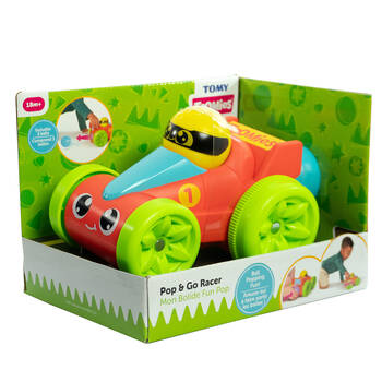 Tomy Toomies Pic & Pop Racer Push Toy 22x16cm - Red 18m+