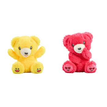 2pc Mood Bears Happy Bear and Love Bear Mini Moods Plush Toy Combo Set 3y+