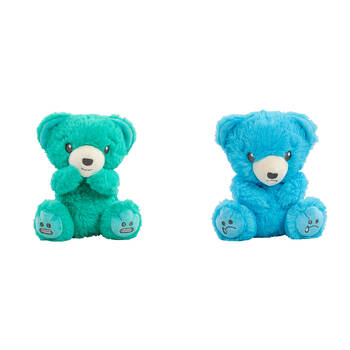 2pc Mood Bears Nervous Bear and Sad Bear Mini Moods Plush Toy Combo Set 3y+