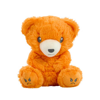 Mood Bears Angry Bear Mini Moods Plush Toy 12x16cm - Orange 3y+