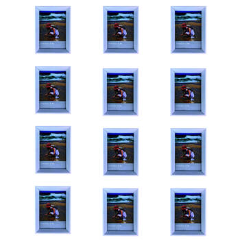 12PK Frankie & Me Window Wooden 5x7'' Picture Frame Home/Office Photo Decor White