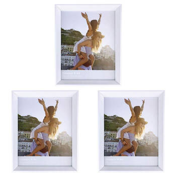 3PK Frankie & Me Window Wooden 8x10'' Picture Frame Home/Office Photo Decor White