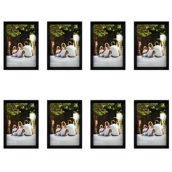 8PK Frankie & Me Window Wooden A4 Picture Frame Home/Office Photo Decor Black