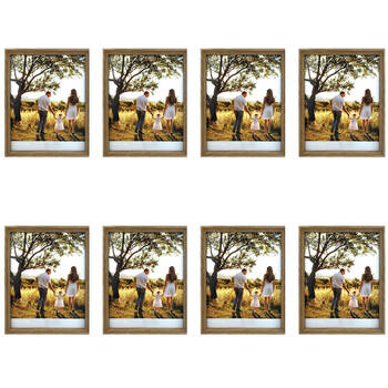 8PK Frankie & Me Window Wooden 11x14'' Picture Frame Home/Office Photo Decor Oak