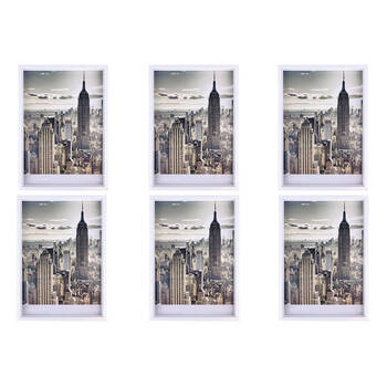 6PK Frankie & Me Wooden Poster A3 Picture Frame Home/Office Photo Decor White