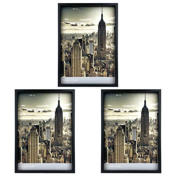 3PK Frankie & Me Wooden Poster A3 Picture Frame Home/Office Photo Decor Black