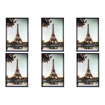 6PK Frankie & Me Wooden Poster Picture Frame Home/Office Photo Decor 50x76cm Black