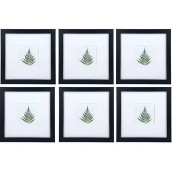 6PK Frankie & Me Picture Frame 4x4'' Photo Holder Home/Office Decor Black