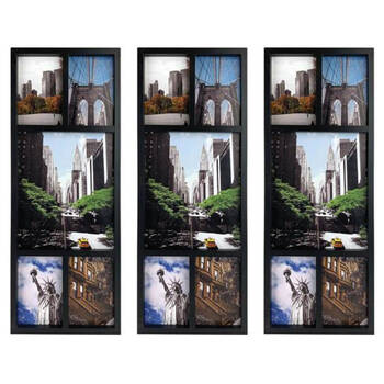 3PK Frankie & Me Collage Flat 5 Pictures Frame Home/Office Decor 57.5cm Black