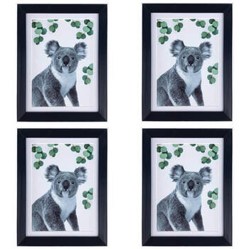 4PK Frankie & Me Wooden Border 8x10'' Picture Frame Home/Office Photo Decor White