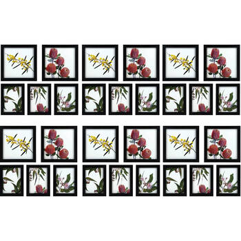 6x 5pc Frankie & Me Wooden Collage Picture Frame Home/Office Photo Decor Black