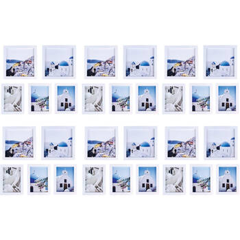 6x 5pc Frankie & Me Wooden Collage Picture Frame Home/Office Photo Decor White