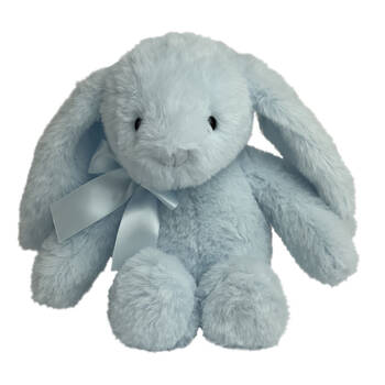 Momoko Bunny Stuffed Animal Kids/Children Soft Doll Plush Toy 25cm Blue