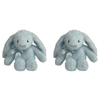 2PK Momoko Bunny Stuffed Animal Kids/Children Soft Doll Plush Toy 25cm Blue