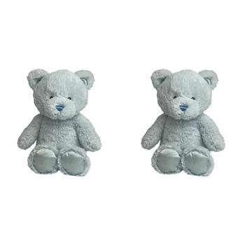 2PK Momoko Teddy Bear Stuffed Animal Kids/Children Soft Doll Plush Toy 23cm Blue