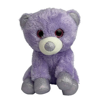 Momoko Teddy Bear Foil Animal Sit Stuffed Doll Kids Soft Plush Toy 20cm Purple