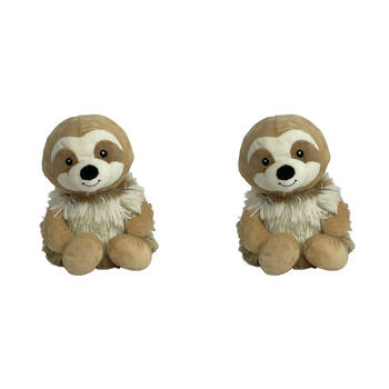 2PK Momoko Sloth Animal Sit Stuffed Doll Kids/Children Soft Plush Toy 20cm Brown
