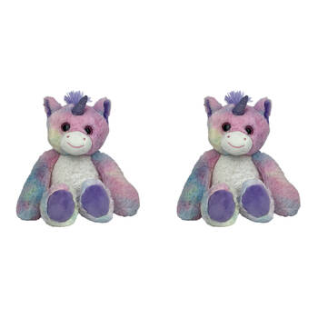 2PK Momoko Unicorn Animal Sit Stuffed Doll Kids/Children Soft Plush Toy 20cm Pink