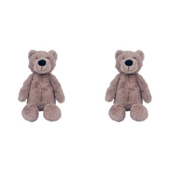 2PK Momoko Baby Teddy Bear Animal Stuffed Doll Kids Soft Plush Toy 23cm Brown