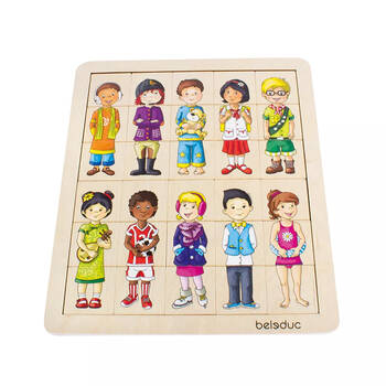 Beleduc Match the Kids Wooden Creative Play Puzzle Kids/Children - 3y+