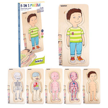 29pc Beleduc Your Body Puzzle Boy Anatomy Education Kids/Children - 3y+