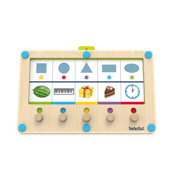 Beleduc Logi Turn Motor Puzzle Board Educational Toy Kids/Children - 3y+