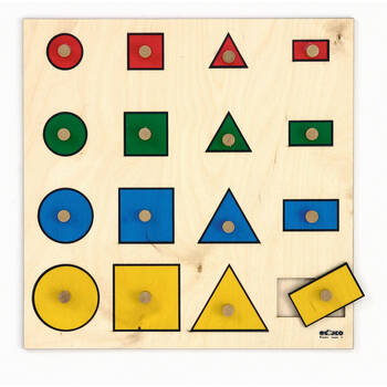 Educo Geometric Shapes Board Shape Recognition Educational Toy Kids - 3y+