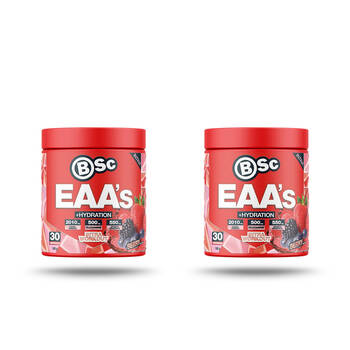 2PK BSc EAA’s + Hydration Powder Intra Workout 30 Serves 180g Berry