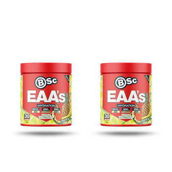 2PK BSc EAA’s + Hydration Powder Intra Workout 30 Serves 180g Tropical