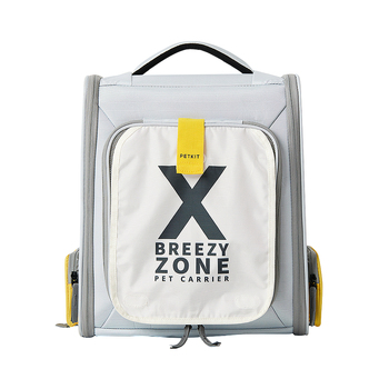 Petkit 43cm Breezy Xzone Pet Dog Cat Carrier Grey Yellow