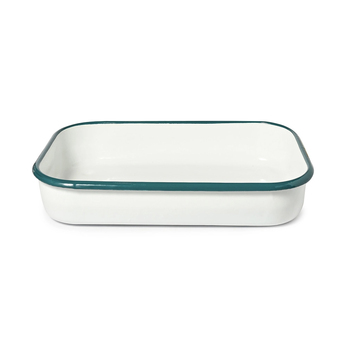 Classica St Clare 36cm Enamel Baking Dish Rectangle - White