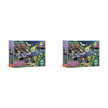 2x 20pc eeBoo Jigsaw Puzzle 28x38cm Game Cauldron of Bats 3+