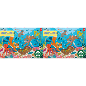 2x 20pc eeBoo Jigsaw Puzzle 28x38cm Game Deep Sea Treasure 3+
