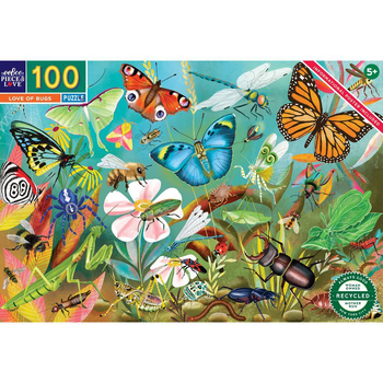 100pc eeBoo Jigsaw Puzzle Love of Bugs 45x68cm Educational Game 5+
