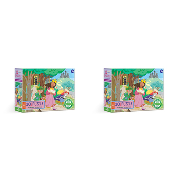 2x 20pc eeBoo Jigsaw Puzzle 28x38cm Game Princess Adventure 3+