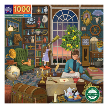 1000pc eeBoo Jigsaw Puzzle Alchemist’s Library 58.4x58.4cm Educational Game 6+