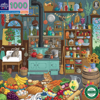 1000pc eeBoo Jigsaw Puzzle Alchemist’s Kitchen 58.4x58.4cm Educational Game 6+