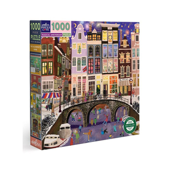 1000pc eeBoo Jigsaw Puzzle Game Magical Amsterdam 14+