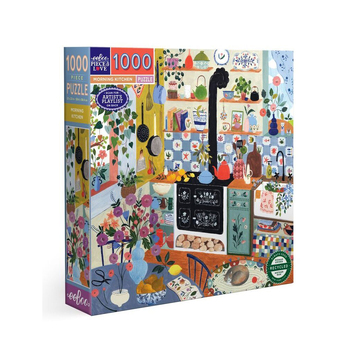 1000pc eeBoo Jigsaw Puzzle Game Morning Kitchen 14+